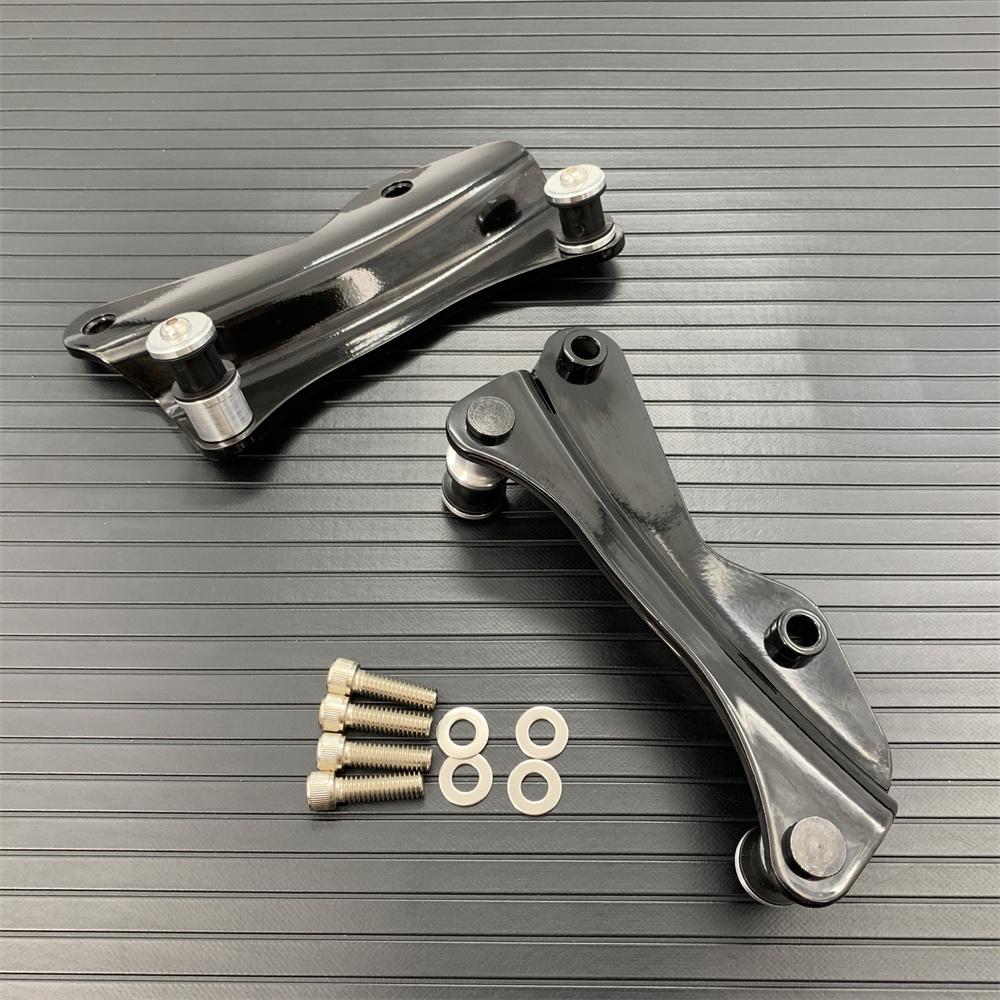 Motorcycle 4 Point Docking Hardware Kit For Harley Touring Road King Glide 2014-2022 Chrome Black