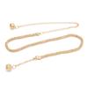 Gold Round Metal Chain Belt For Women Elegant High Waist Female Long Belts Dress Jeans Decorative Chain Straps Waistband