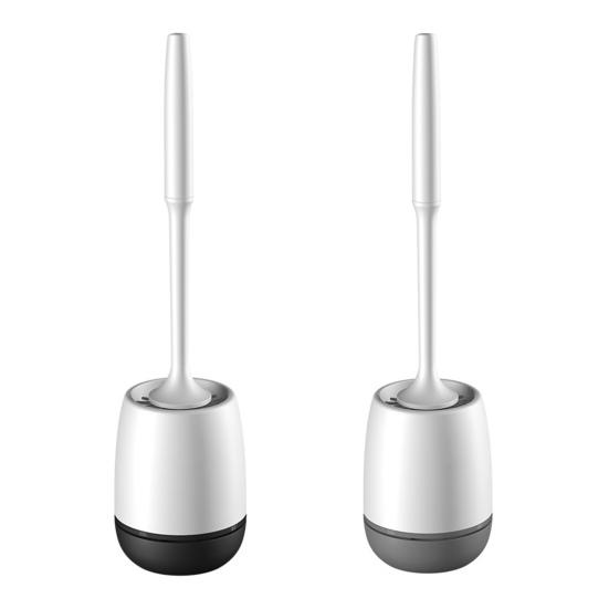 Туалетная щетка с возможностью настенного крепления Простая установка Конструкция слива Чистящая щетка с держателем Настенный аксессуар для ванной комнаты