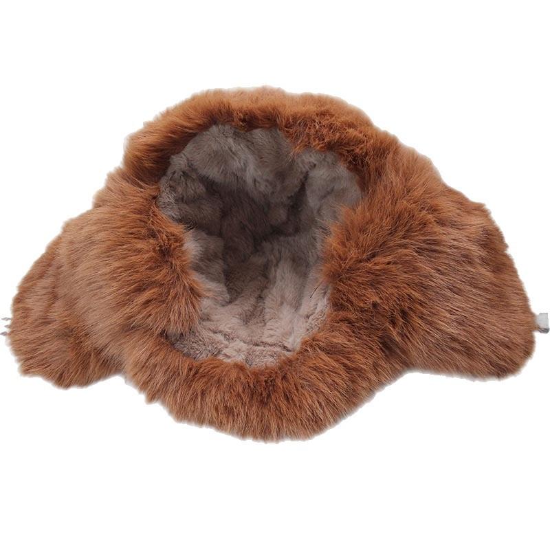 Men's winter Lei Feng hat, lamb wool thickened ear protector, warm hat, outdoor skiing cycling windproof hat, Northeast cold-resistant hat
