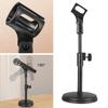 Table Stand,Mic Holder Portable Anti Slip Desk Mic Stand Adjustable Height for Singing Home Party