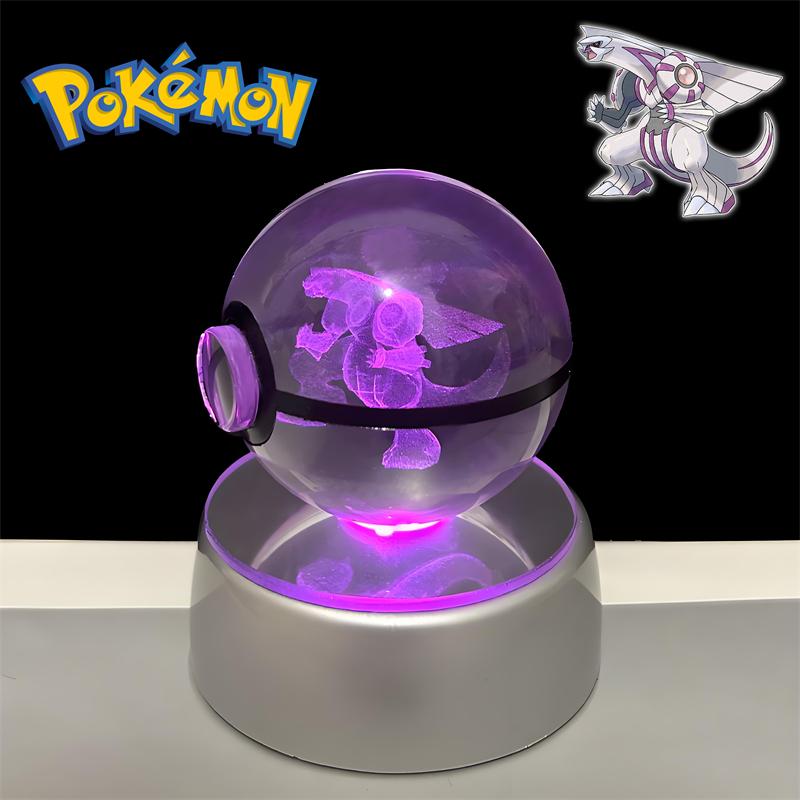 3D Кристальные Фигурки Покеболов Игрушки Снайви Драгонэйр Бластойз Венузавр Милотик Райчу Ночник Светодиодная Лампа Основа Модели Куклы
