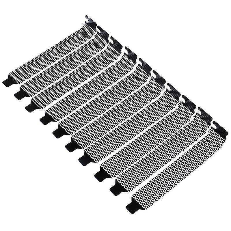 10pcs New Black Pci Slot Cover Dust Filter Blanking Plate Hard Steel-hao