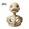 Gothic Desktop Decor 3D Printed Skeleton Duck Figurine, Statue, Animal Sculpture Archaeological Figure for Halloween Party Props & Unique Home Display