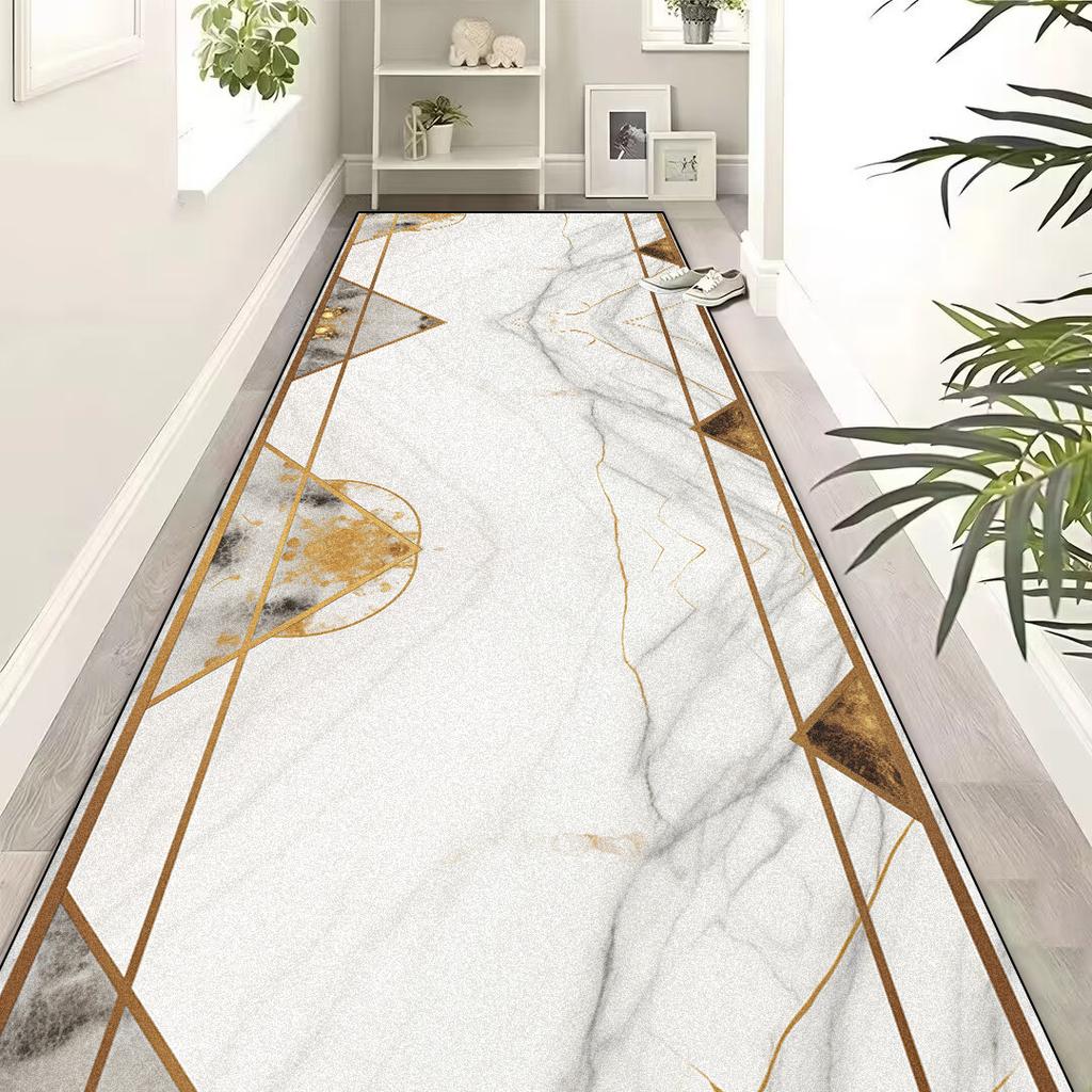 Европейская роскошь Черное золото Ковровые дорожки для коридора Ковер для холла отеля Лестница Нескользящие ковры для прохода Коврики для пола для прихожей офисного помещения