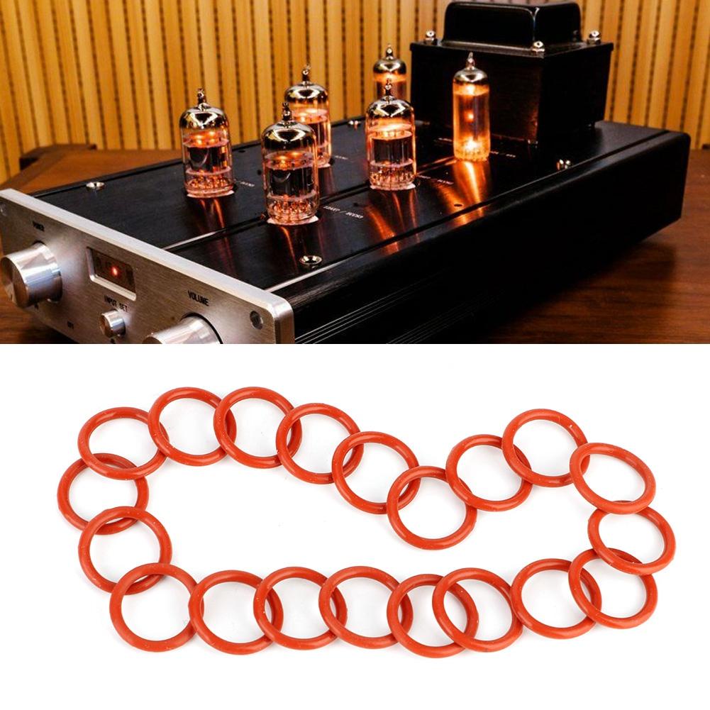 20 шт. Силиконовые кольца для демпфера трубки, подходят для 12AX7 12AU7 12AT7 12BH7 EL84