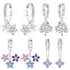 Orstarry S925 Silver Earring Exquisite Flower Family Tree Earring For Women Birthday Gift Trend Silver Jewelry Gift