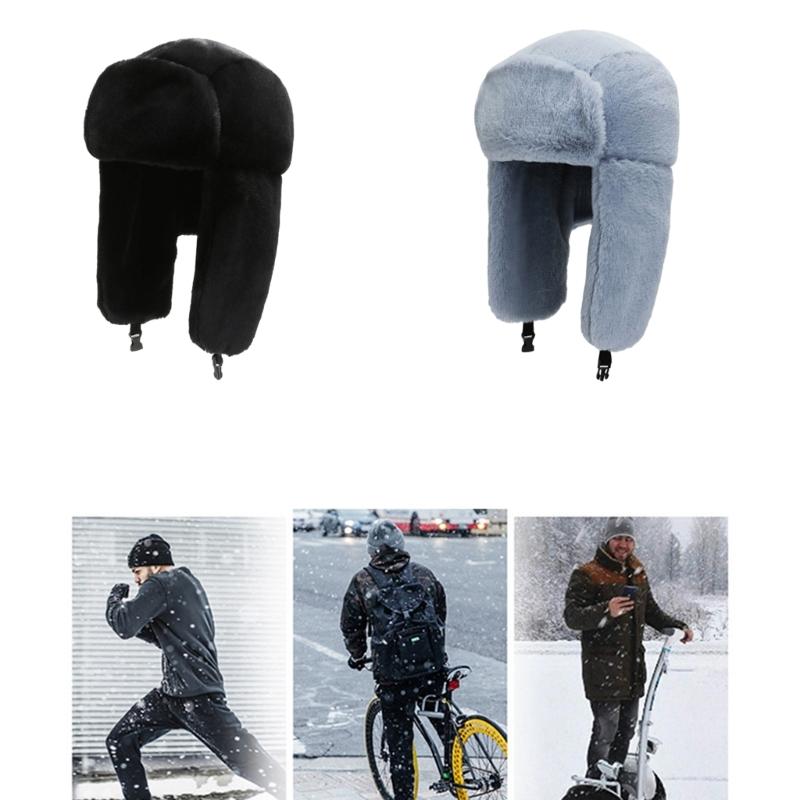 Зимняя охотничья шапка с застежкой, морозостойкая зимняя шапка, велосипедная шапка с ушанками