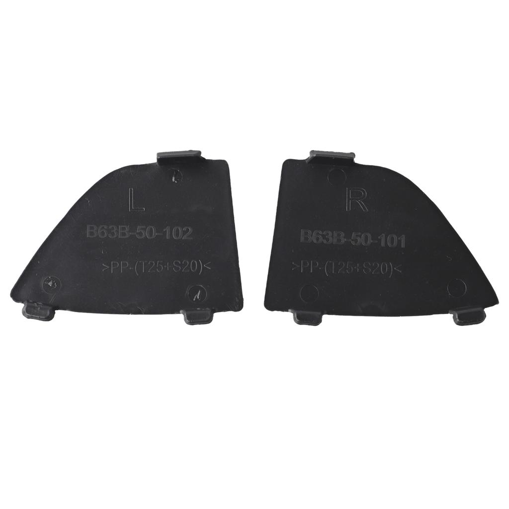 Bumper Grille Component Black Plastic Tow Hook Covers Designed For For MAZDA Series Three Years Sixteen Eighteen