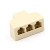 1Pc Rj11 Splitter 3 Way Adapter 1 M To 3 F Rj-11 6P4C Phone Jack Splitter