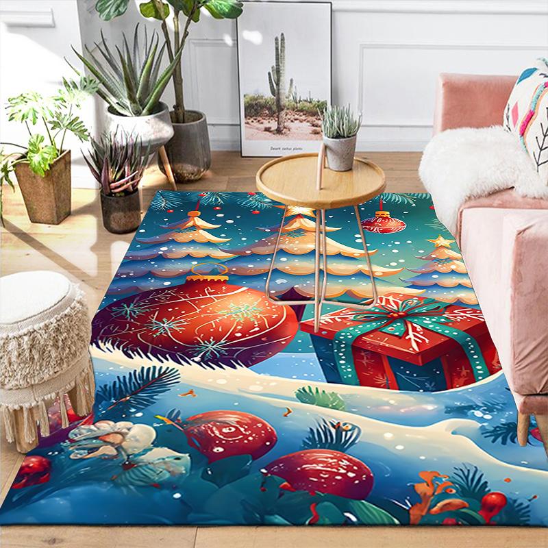 1Pc Christmas Night Fantasy Rug Office Carpet Indoor Outdoor Doormat Nonslip Soft Living Room Christmas Halloween Gift D922218