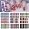 14Tips Glittering Gel Nail Polish Strips Self-Adhesive Nail Art Stickers DIY NAil Art Making