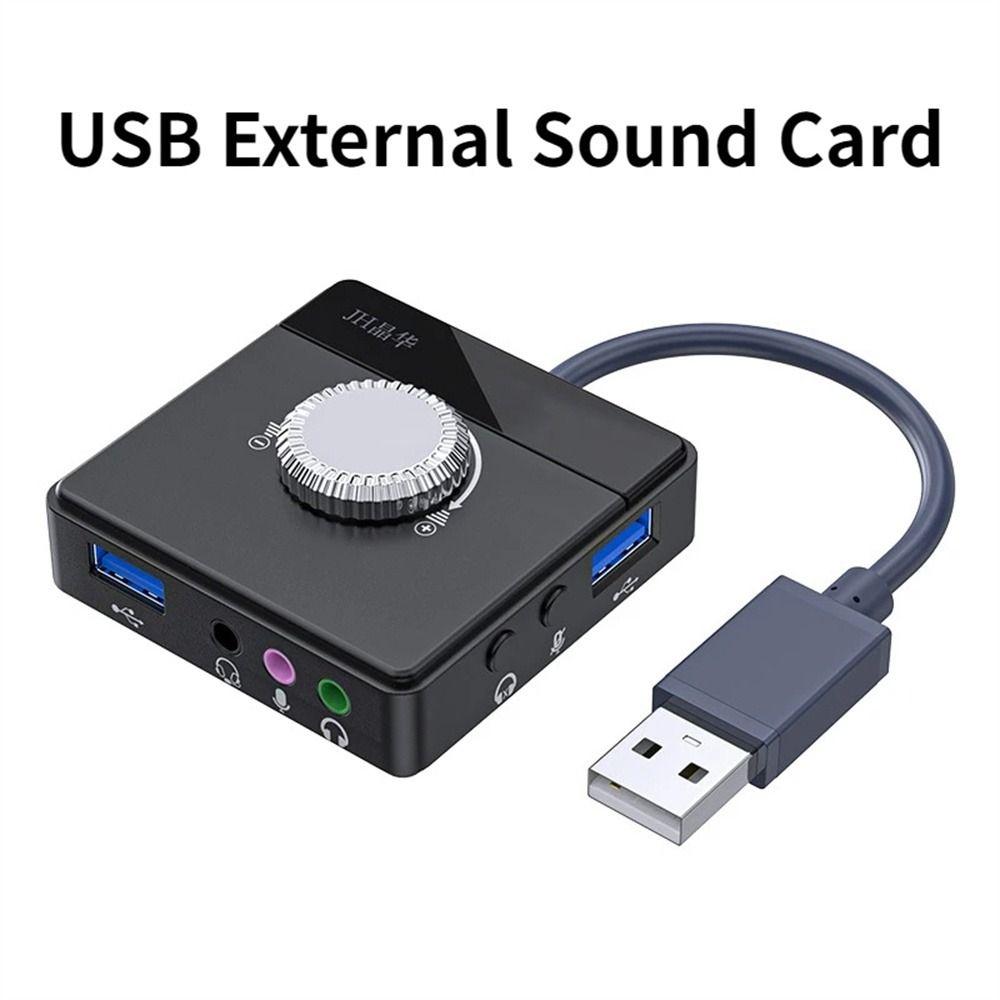 Ноутбук Plug and Play USB-адаптер звука Стерео звуковая карта Внешняя аудиокарта Внешняя звуковая карта