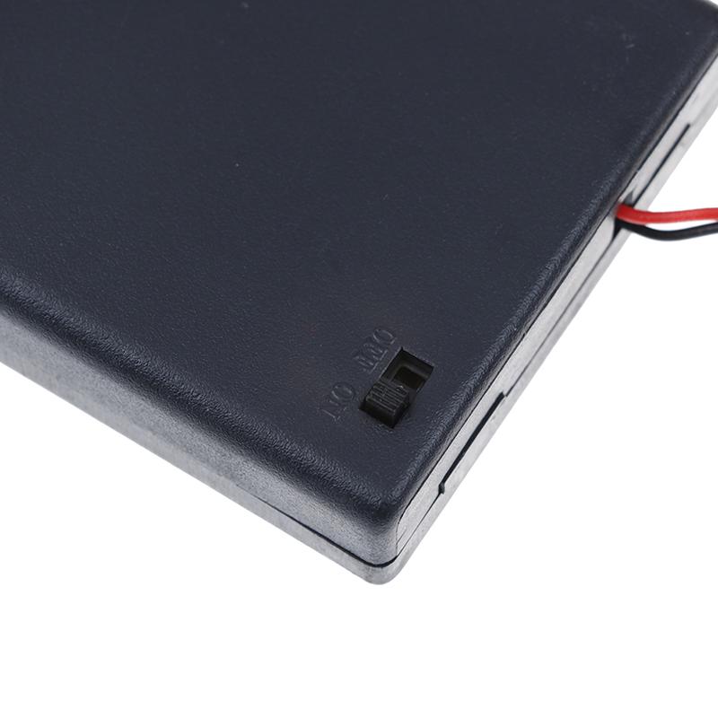 4 X Aa 6V держатель батареи разъем кейс для хранения коробка выключатель вкл/выкл с свинцовым проводом