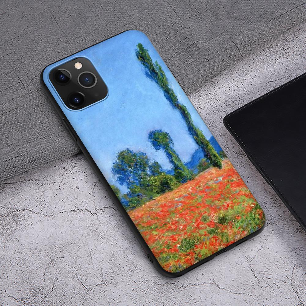 Чехол T40 Claude Monet Garden Lotus для iPhone 13 12 Mini 11 Pro XS Max XR X 8 7 6 6S Plus 5 5S SE 2020