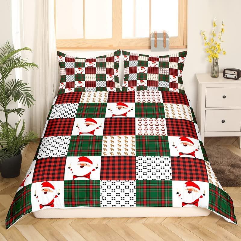 Рождественский комплект пододеяльников King Queen Full Twin Size для детей подростков взрослых комплект постельного белья из полиэстера с наволочкой