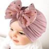 Детские повязки на голову с бантом, повязки на голову для малышей, эластичные шапочки, шапочка-тюрбан для девочек с цветком, чепчик для новорожденных, аксессуары для волос
