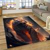 3D зверь, тигр, лев, животное, дикая природа, мультяшный ковер, ковер для дома, гостиной, спальни, дивана, коврик для двери, декор, детский коврик, нескользящий коврик