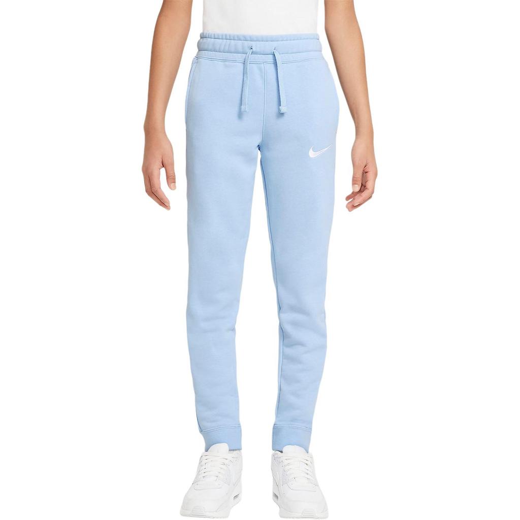 Детские вязаные спортивные штаны Nike Swoosh светло-голубые DA0771-436