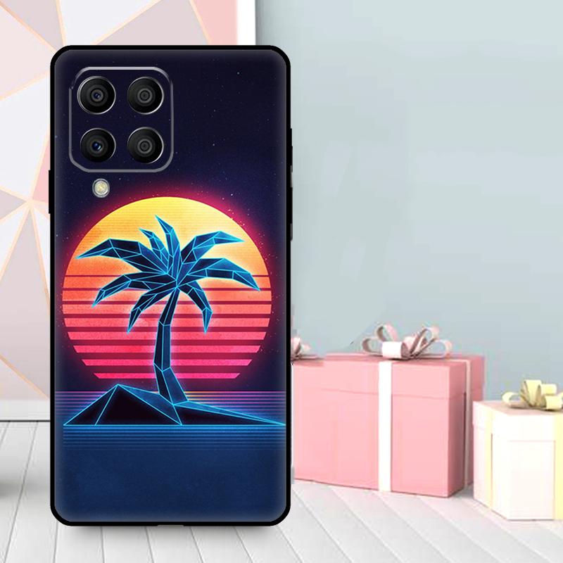 Neon Retrowave 80s Vintage Art Case For Samsung Galaxy M56 M52 M32 M53 M16 M11 M21 M31 M35 M12 M13 M14 M15 M36 M55 M34 M54