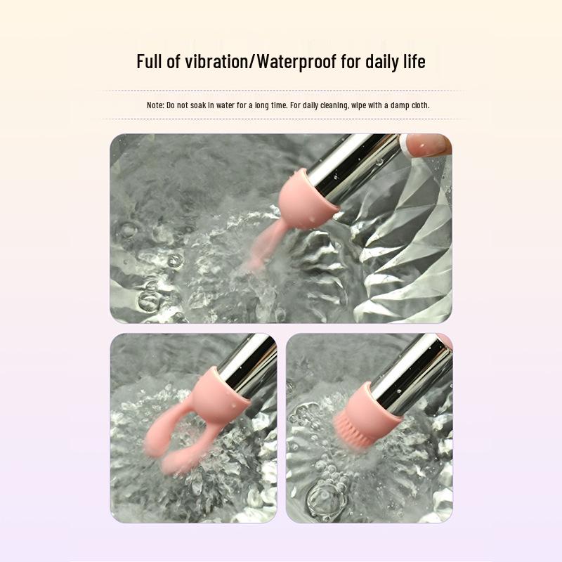 Electroplated Mini Vibrator: Silicone Head, Multiple Styles, Silver Bullet Egg