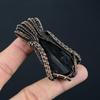 Black Tourmaline Gemstone Handmade Copper Wire Wrap Jewelry Pendant For Women