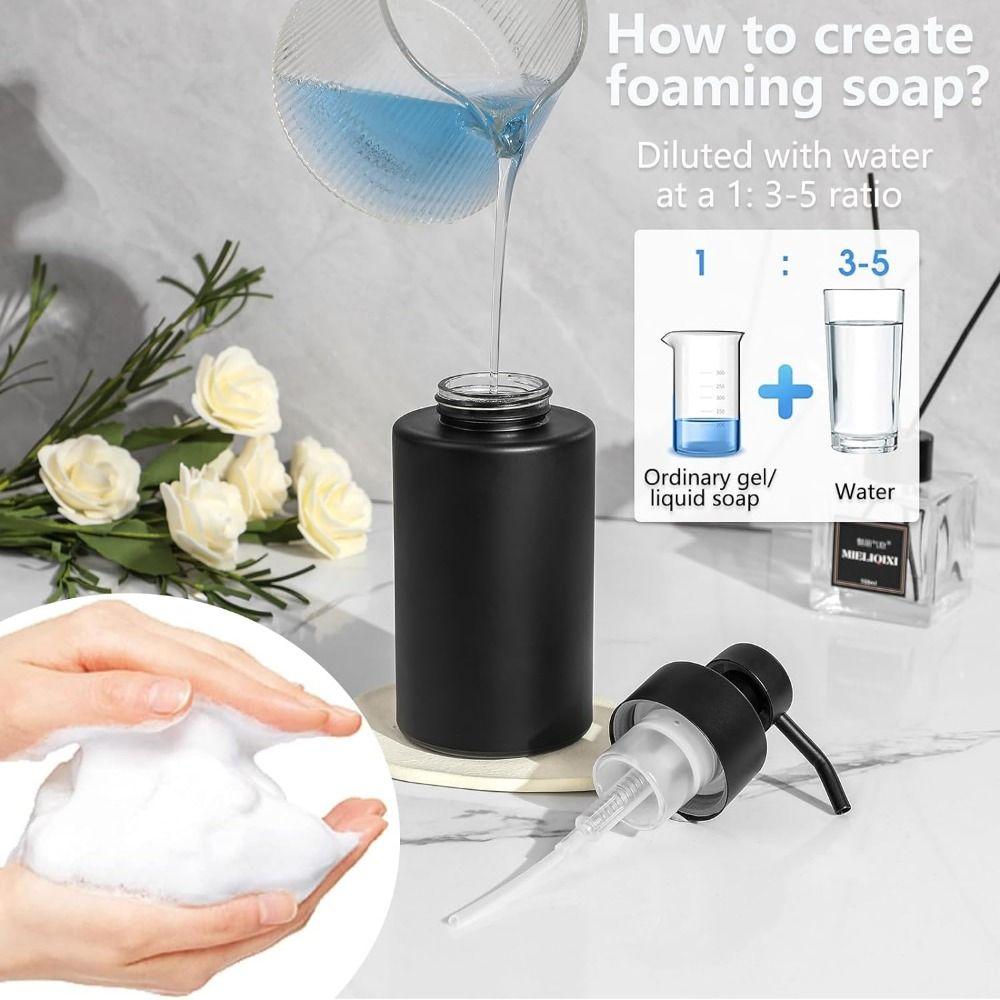 304 Stainless Steel Pump Hand Soap Dispenser Rust Proof Liquid Storage Container  Countertop