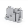 Moc Rock Panel Rockery Mountain DIY City Street View Bulk Building Blocks Bricks Set Compatible with Assembles Particles Toys