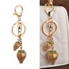 Fashionable Strawberry Pendant Keychain Charm Pendant Sturdy Metal Accessory for Purses and Bags Daily Decoration