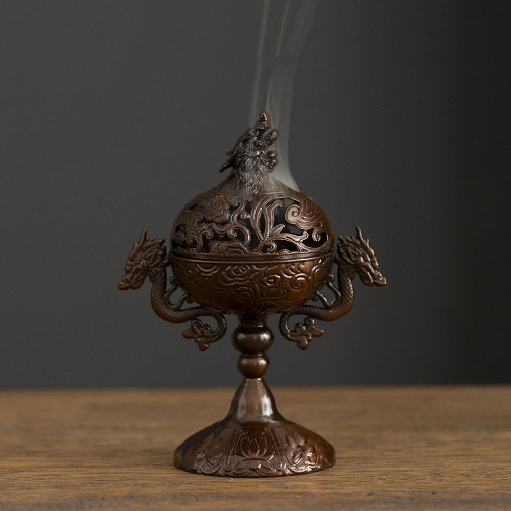 Vintage Metal Incense Holder Handmade Sandalwood Incense Burner Aroma Burner Tea Ceremony