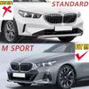 MP Style Front Bumper Lip Spoiler Splitter Diffuser For BMW G60 G61 520d 530e 550e i5 M60 M Sport 2023 2024 Bodykkits Tuning ABS