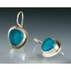 Exquisite Aquamarine Earring for Women Turquoise Glossy Drop Earrings Gemstones Hook Earring Wedding Engagement Jewelry