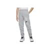 Kids Knitted Sports Pants Letter Logo Print Fleece Comfortable Dark Color Kids Pants DX5160-063