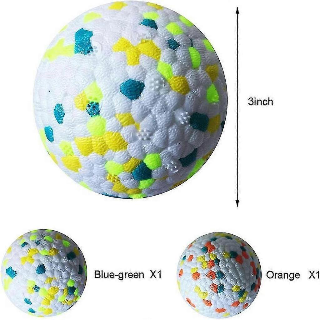 2 Pcs Rubber Dog Balls Resistant Teeth Training Latex Dog Ball Durable Dog Toy Ball