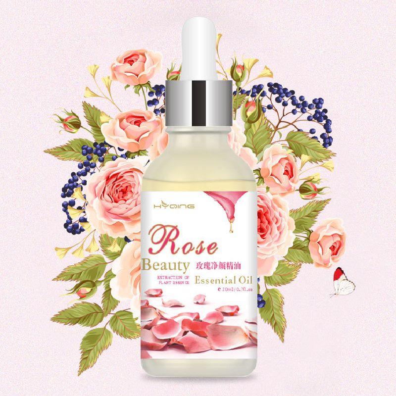 Розовое отбеливающее массажное масло для лица, осветляющее шрамы от прыщей, меланин, темные пятна, увлажняющий уход за кожей, 20 мл