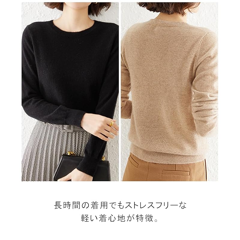 [unifiss] трикотажные топы базовые простые с круглым вырезом однотонные с длинным рукавом повседневные весенние и осенние женские уличные уличные стиль легкие легкие для поездок на работу