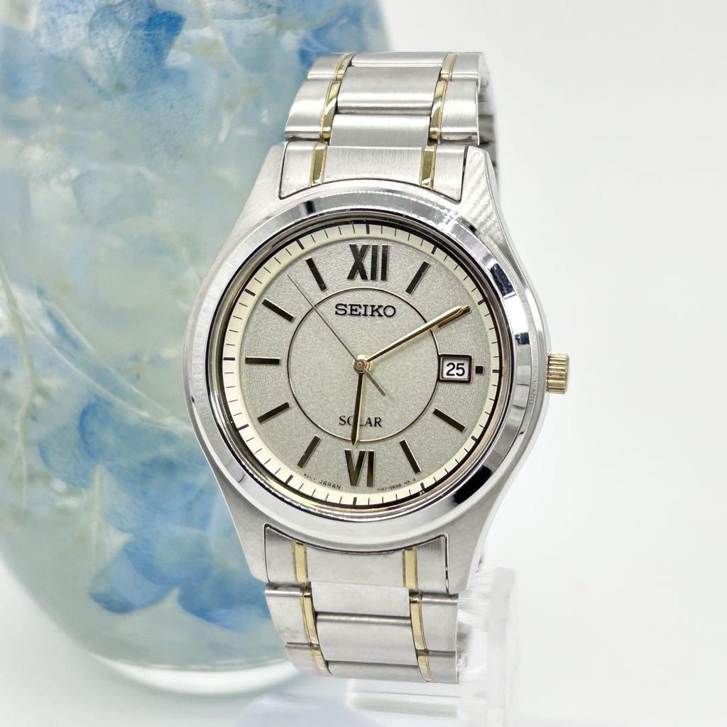 [USED] SEIKO SOLAR V147-0AE0 00s Solar Watch