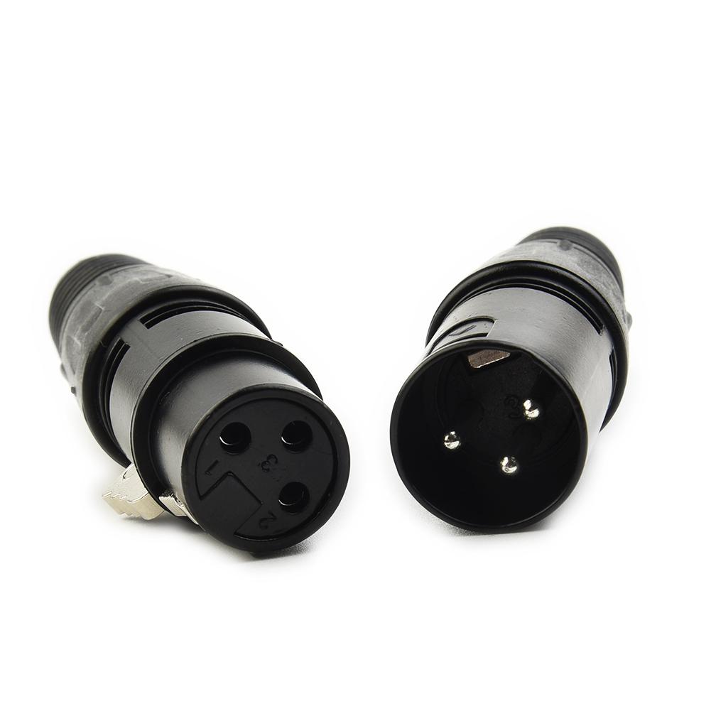 Разъемы XLR 3-контактные мама и папа для микрофонного кабеля 10 пар Предназначены для применений с DMX и микрофонными змеиными кабелями