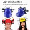 With Straw Outdoor Beer Hat Hat Type Drinking Helmet Trendy Beverage Helmet Headgear