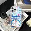 Мультяшный чехол для телефона с Дораэмоном Для iPhone 16 15 14 13 12 11 Pro Max 17 Plus Цветная накладка