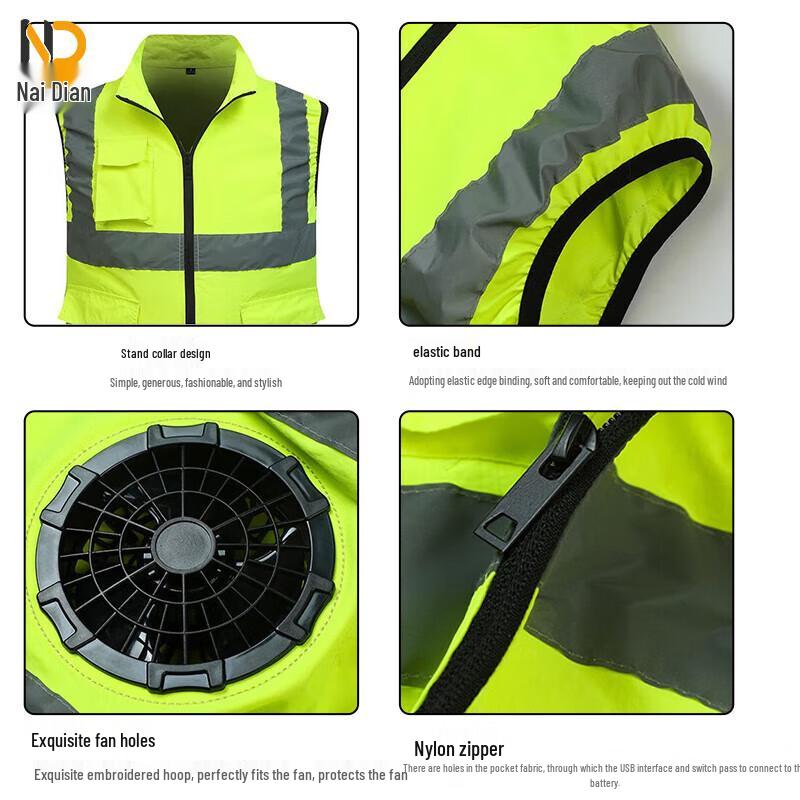 Summer Cooling Fan Vest with Power Bank