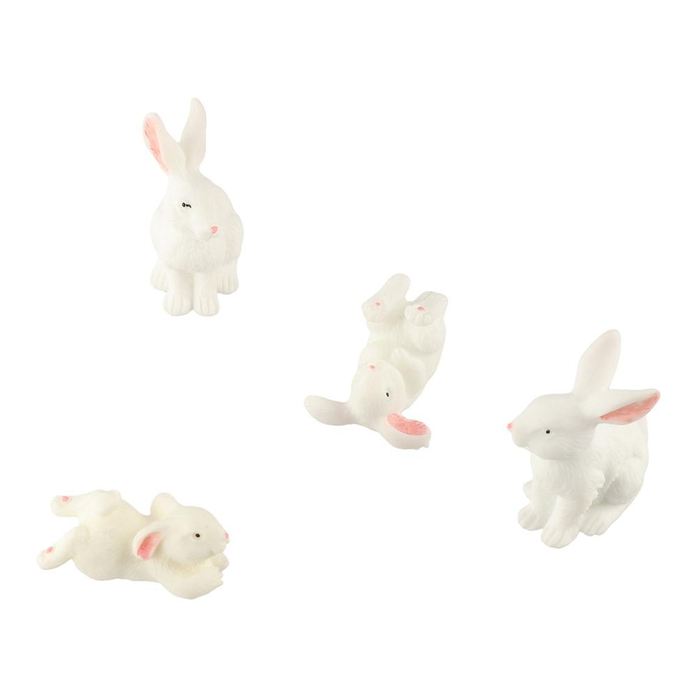 Миниатюрные смоляные украшения для дома, сделай сам, фигурки животных, пасхальные миниатюры, принадлежности для сказочного сада