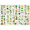 10 Pcs St. Patricks Day Children Body Tattoo Stickers Shamrock Pattern Cartoon Waterproof Green Disposable Temporary Tattoo Clover Costume