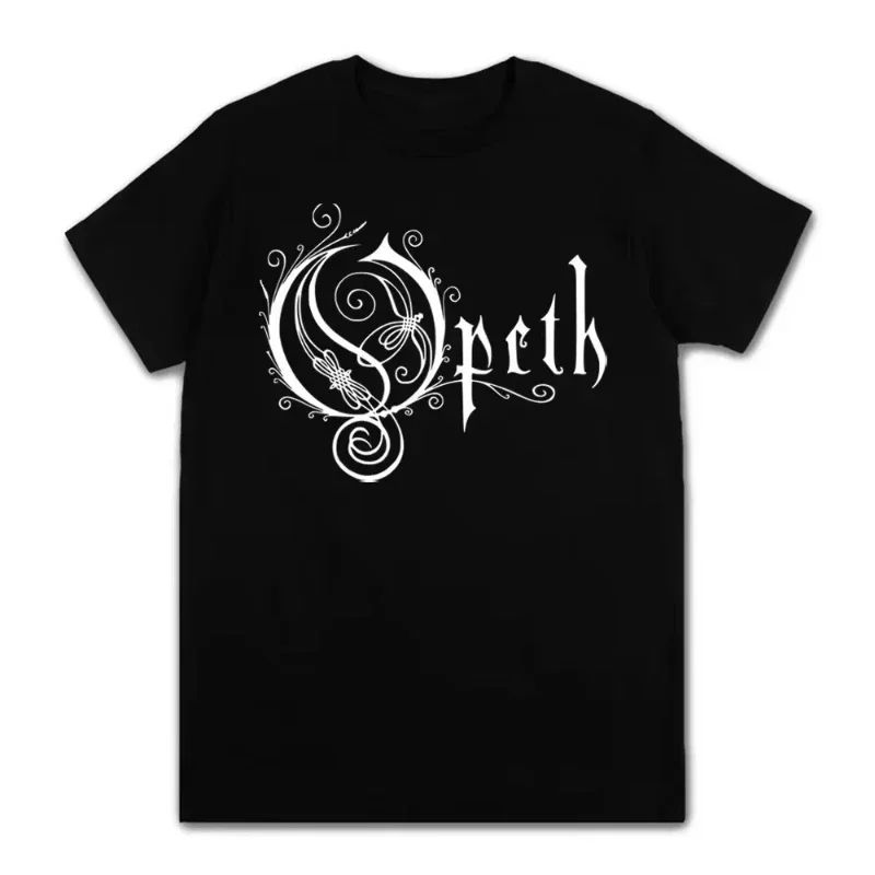 Rock Gothic Tops Vintage Progressive Death Metal Band Printed Tshirt Fashion Opeth Band ShortSleeved Cotton Streetwear Unisex