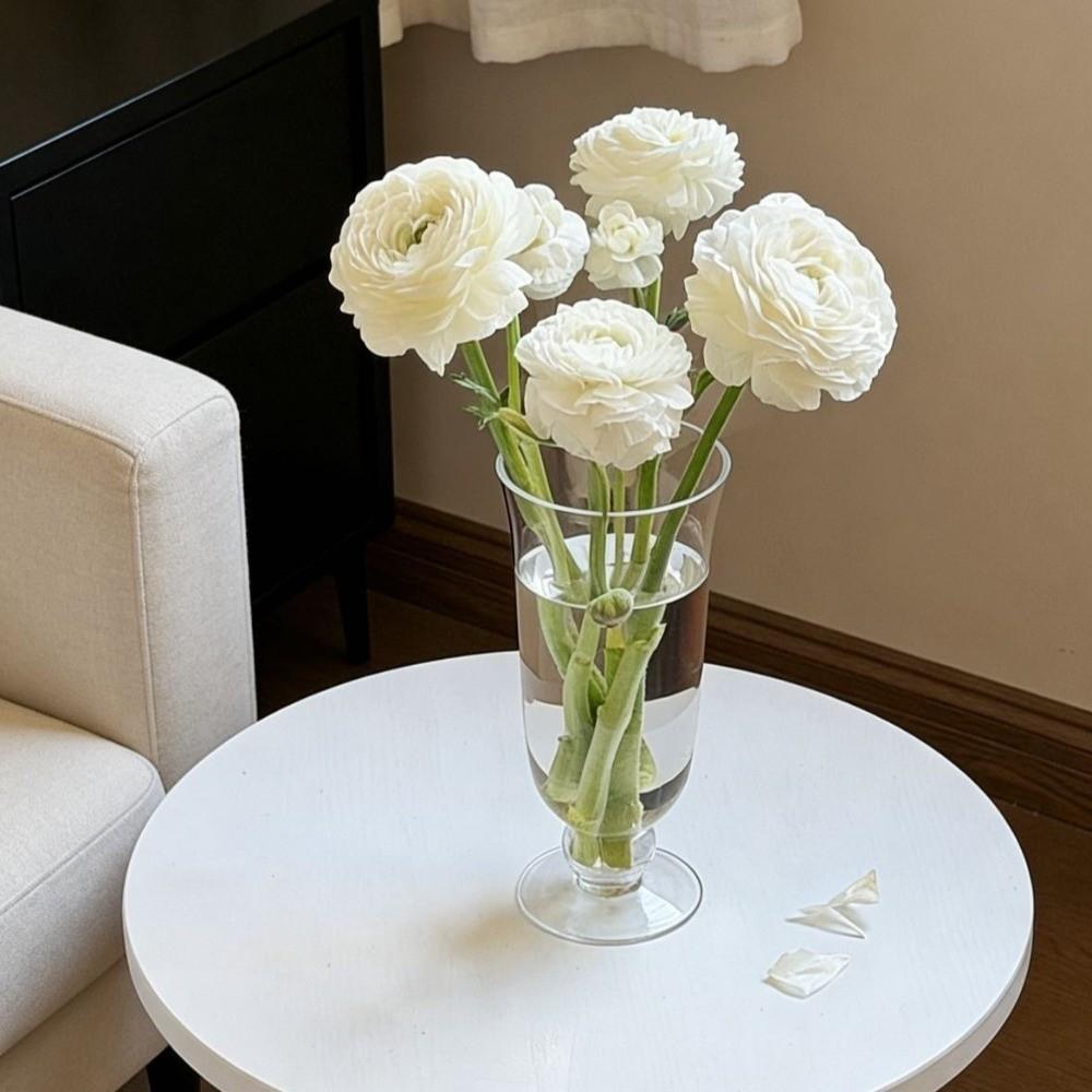 High Temperature Resistant Glass Flower Vase Transparent Decorative Bottles Home Decor