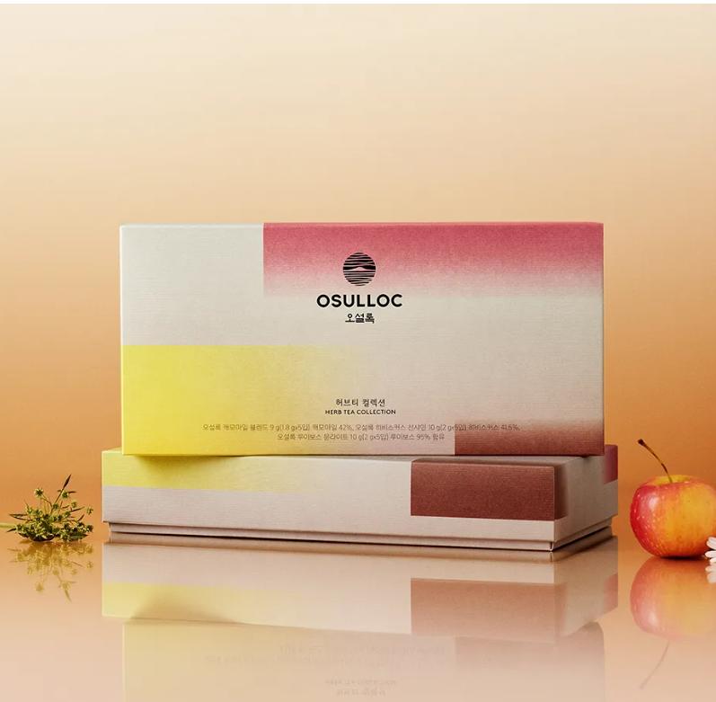 Osulloc Коллекция травяных чаев – 3 смеси, 15 чайных пакетиков, без кофеина