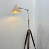 Wooden Tripod Floor Lamp With Fabric Shade Bedside Home Décor Lighting Light Living Room Décor Floor Lamp