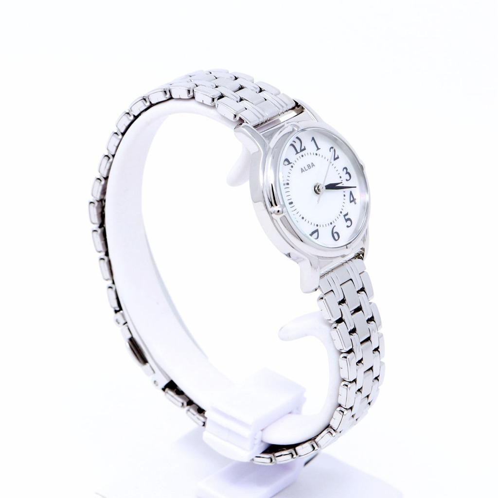 Часы Seiko Watch Alba женские кварцевые из нержавеющей стали, водонепроницаемые, для повседневной жизни, аналоговые SEIKO ALBA (5 АТМ) (АЕГК426 (Циферблат белый, корпус