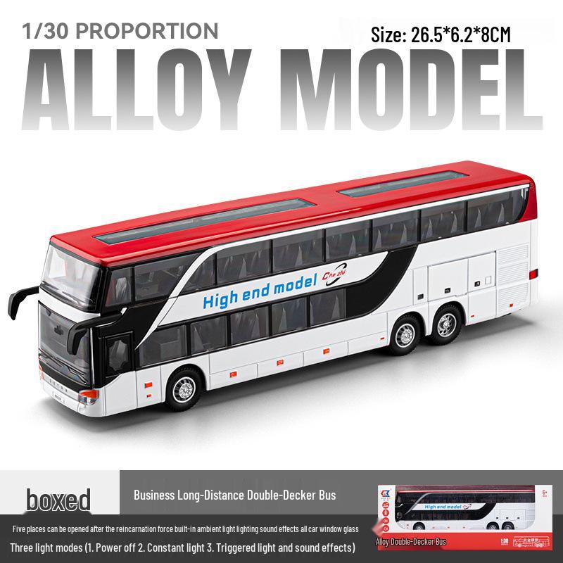 Czh233 Double-Decker City Tour Bus Model with Sound and Light.