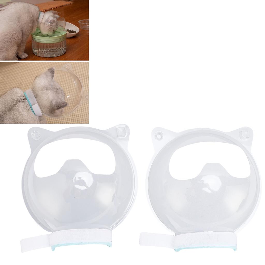 Намордник для груминга кошек Прозрачный Дышащий Защита от укусов Пластиковый Милый Шлем для котенка Защита рта